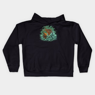 Sea Bunny Attack! Kids Hoodie